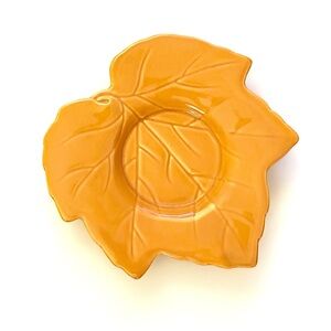 VTG/ Hallmark Autumn Leaf Plate/Candle Holder